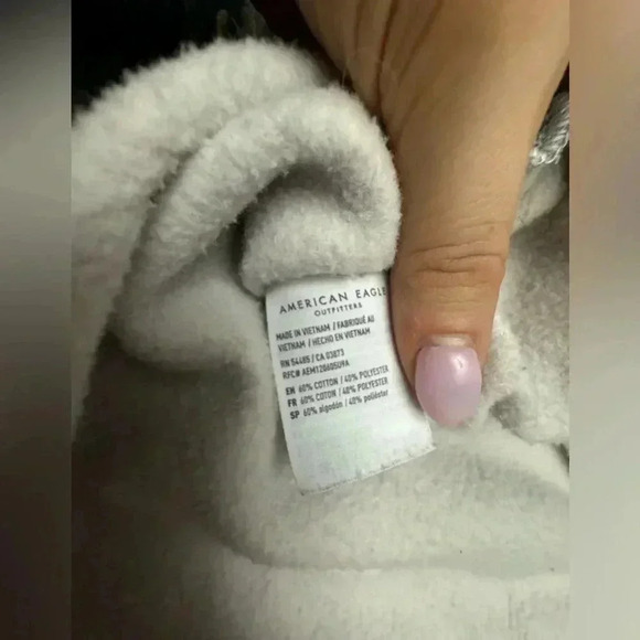 AMERICAN EAGLE ZEBRA OVERSIZED SWEATSHIRT SIZE LARGE - Picture 4 of 4